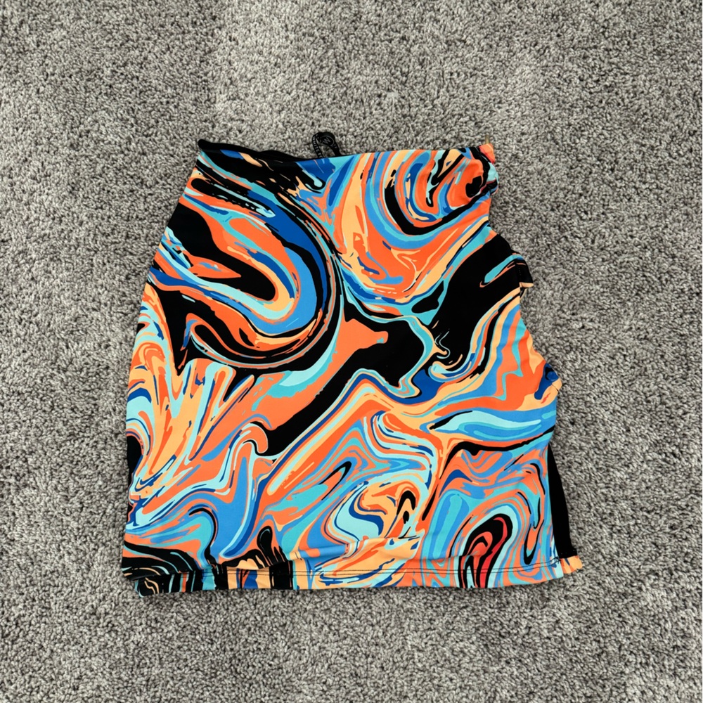 White Fox Boutique Multicolor Swirl skirt